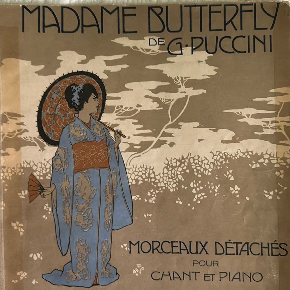 Vintage sheet music Madame Butterfly